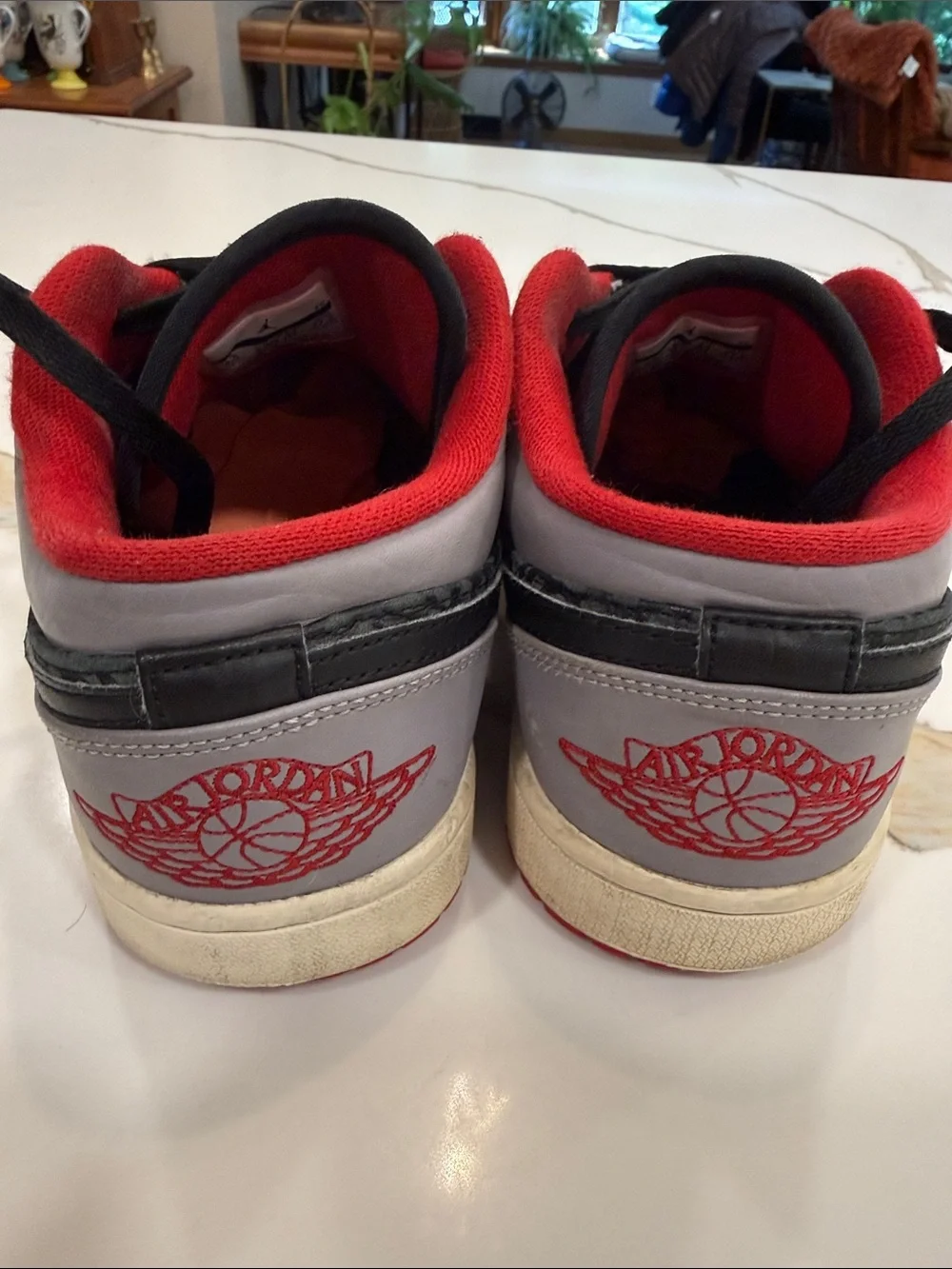 Nike Air Jordon Retro Low Black Gym, Red, Cement Grey. Men’s size 9.5. 553558-00